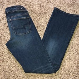 American Eagle bootcut jeans.